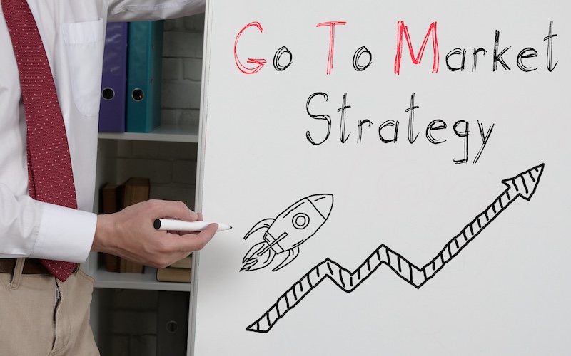 Go to market strategy gtm strategy is shown on the photo using the text